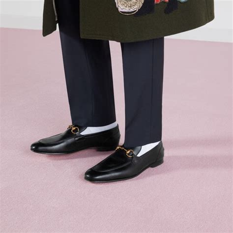 black gucci jordaan loafer men|jordaan horsebit loafer gucci.